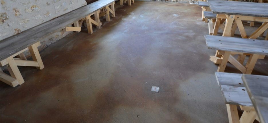 pardoseala acidata din beton simplu