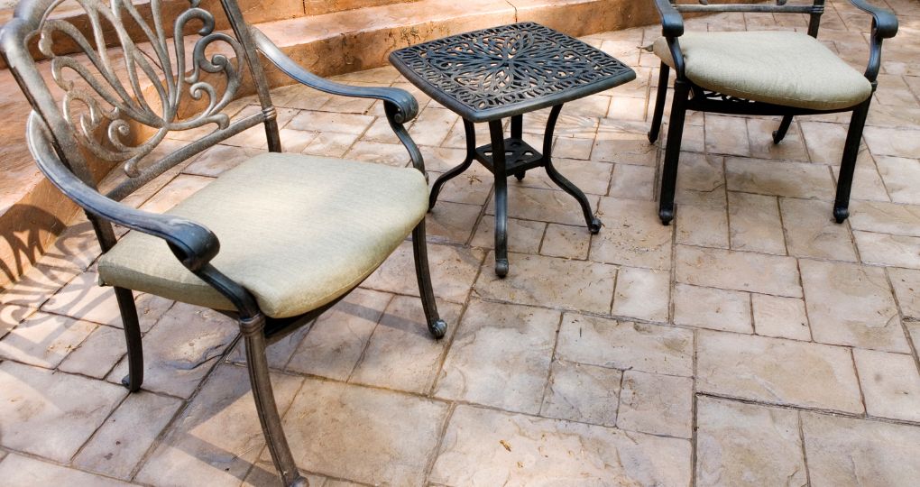 turnare beton amprentat peste placa beton