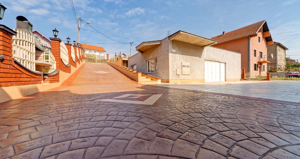 Beton amprentat pentru alee